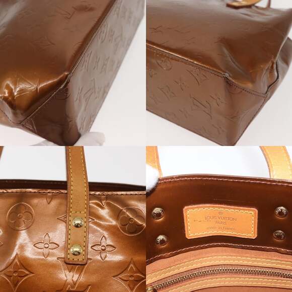 LOUIS VUITTON Monogram Vernis Reade PM Hand Bag Bronze M91146 - Picture 11 of 13